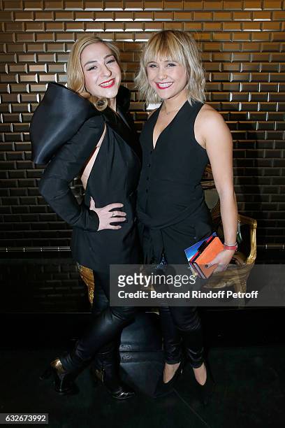 Marilou Berry and Berengere Krief attend the Jean Paul Gaultier Haute Couture Spring Summer 2017 show as part of Paris Fashion Week on January 25,...