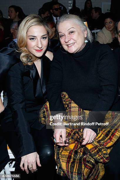 Josiane Balasko and her daughter Marilou Berry attend the Jean Paul Gaultier Haute Couture Spring Summer 2017 show as part of Paris Fashion Week on...