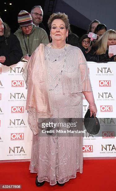 Anne Hegerty attends the National Television Awards at The O2 Arena on January 25, 2017 in London, England.