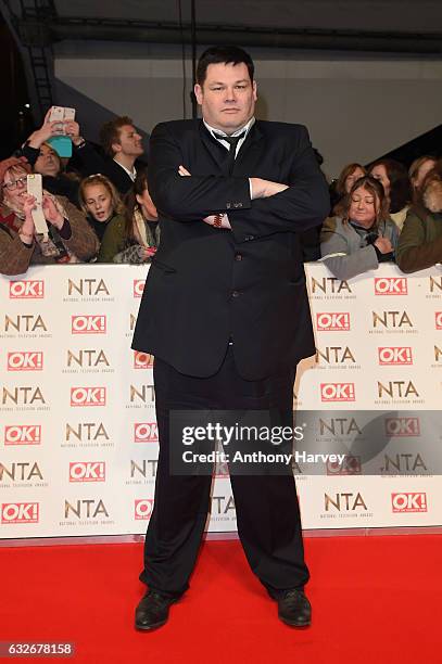 Mark Labbett attends the National Television Awards on January 25, 2017 in London, United Kingdom.