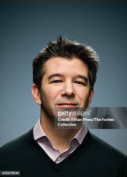 Co-founder and CEO of Uber, Travis Kalanick is photographed for Forbes Magazine on November 21, 2016 in San Francisco, California. COVER IMAGE....