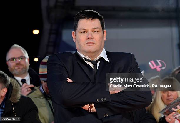 Mark Labbett attending the National Television Awards 2017 at the O2, London.