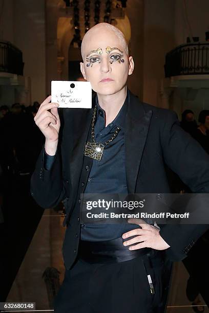 Ali Mahdavi attends the Jean Paul Gaultier Haute Couture Spring Summer 2017 show as part of Paris Fashion Week on January 25, 2017 in Paris, France.