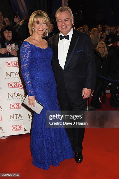 Ruth Langsford and Eamon Holmes attends the National Television Awards at Cineworld 02 Arena on January 25, 2017 in London, England.