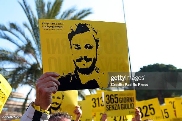 Flashmob with 365 signs to remember the days that have passed since the death of Giulio Regeni is the name of the day of action organized by Amnesty...