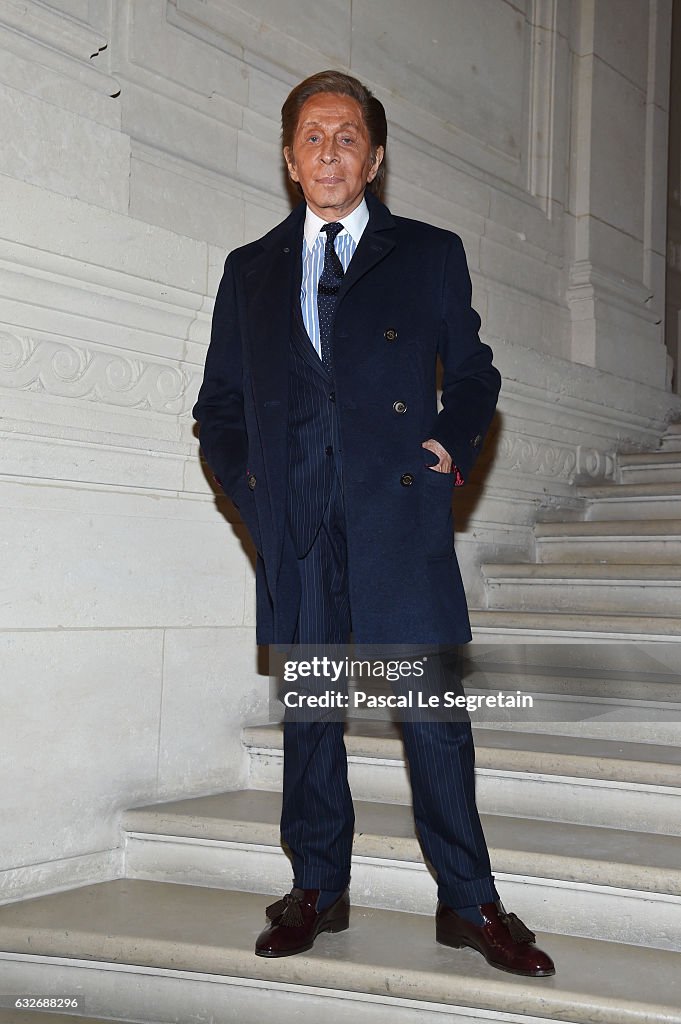 Valentino : Front Row - Paris Fashion Week - Haute Couture Spring Summer 2017