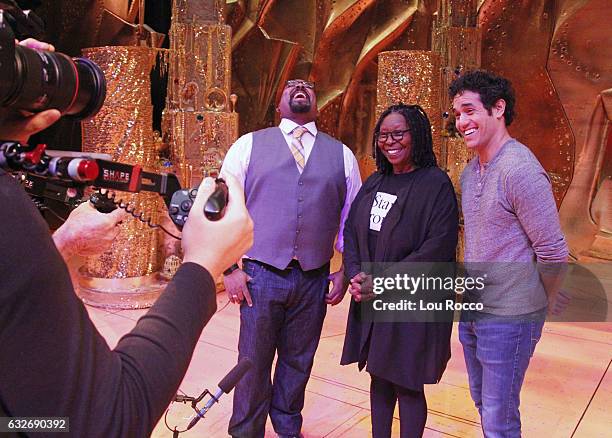 Whoopi Goldberg recently made a surprise cameo with Tony-Award winner James Monroe Iglehart on stage at Disney's Aladdin. Tune in to Walt Disney...