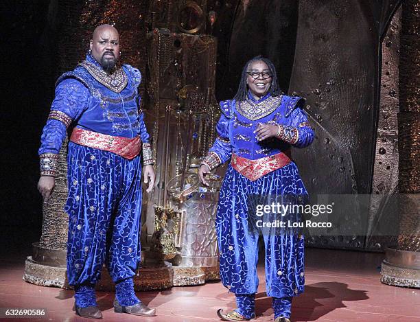 Whoopi Goldberg recently made a surprise cameo with Tony-Award winner James Monroe Iglehart on stage at Disney's Aladdin. Tune in to Walt Disney...