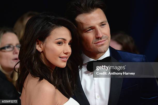 Mark Wright and Michelle Keegan attend the National Television Awards on January 25, 2017 in London, United Kingdom.