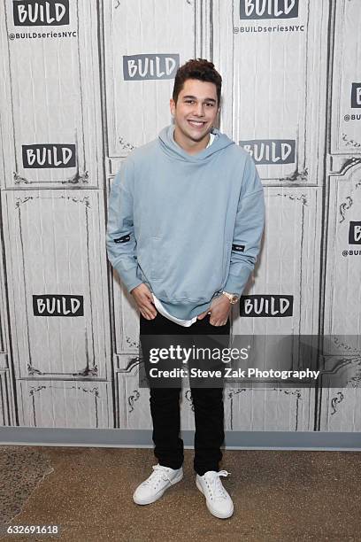 Singer Austin Mahone attends Build Series at Build Studio on January 25, 2017 in New York City.