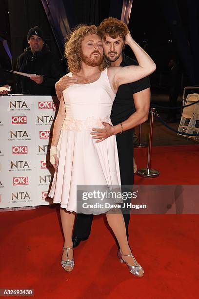 Keith Lemon and Paddy McGuinness attend the National Television Awards at Cineworld 02 Arena on January 25, 2017 in London, England.