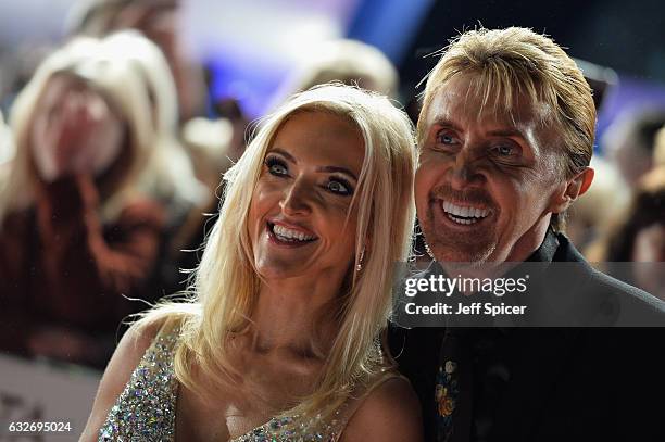 Nik and Eva Speakman attend the National Television Awards on January 25, 2017 in London, United Kingdom.
