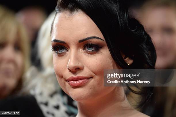 Shona McGarty attends the National Television Awards on January 25, 2017 in London, United Kingdom.