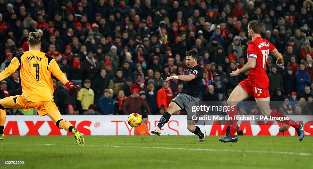 Liverpool v Southampton - EFL Cup - Semi Final - Second Leg - Anfield
