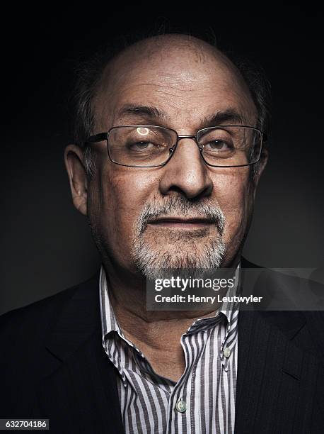 Writer Salman Rushdie is photographed for Telerama on August 8, 2016 in New York City.