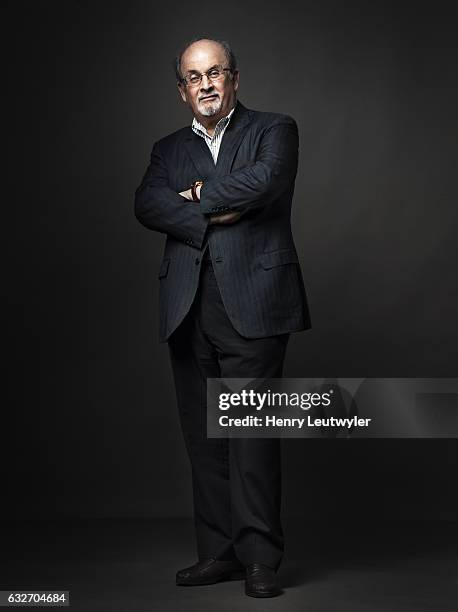 Writer Salman Rushdie is photographed for Telerama on August 8, 2016 in New York City.