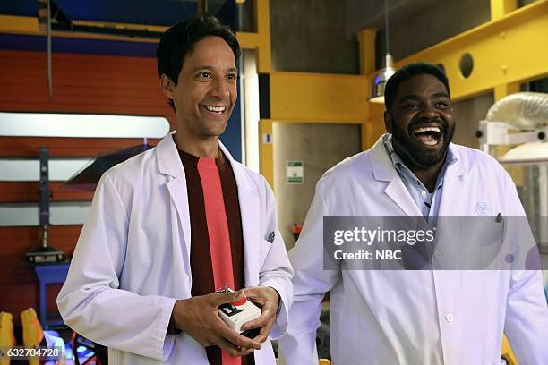 Wayne Dream Team" Episode 103 -- Pictured: Danny Pudi as Teddy, Ron Funches as Ron --