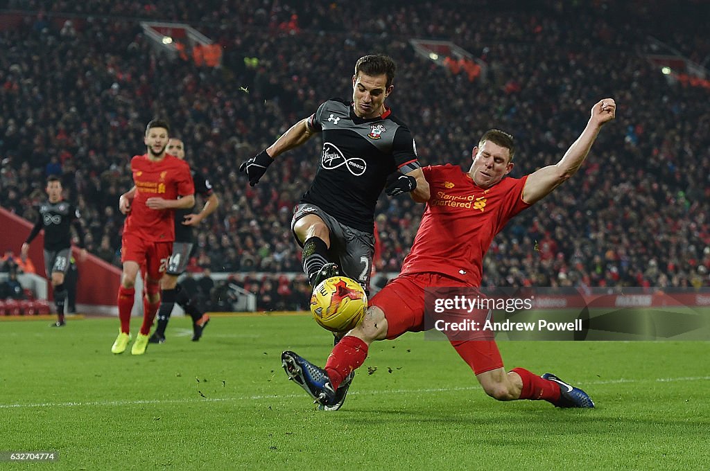 Liverpool v Southampton - EFL Cup Semi-Final: Second Leg