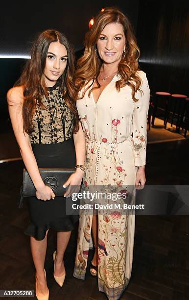 Dame Karren Brady and daughter Sophia attend the National Television Awards cocktail reception at The O2 Arena on January 25, 2017 in London, England.