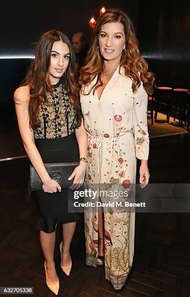 Dame Karren Brady and daughter Sophia attend the National Television Awards cocktail reception at The O2 Arena on January 25, 2017 in London, England.