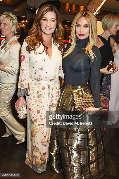 Dame Karren Brady and Katie Price attend the National Television Awards cocktail reception at The O2 Arena on January 25, 2017 in London, England.