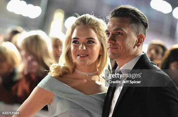 Lorna Fitzgerald and guest attend the National Television Awards on January 25, 2017 in London, United Kingdom.