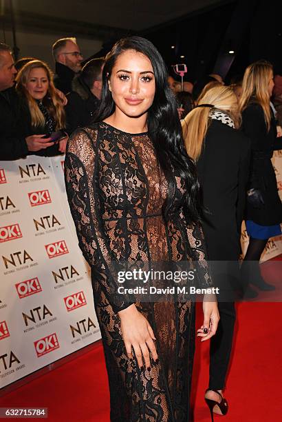 Marnie Simpson attends the National Television Awards on January 25, 2017 in London, United Kingdom.