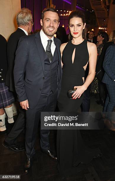 Jamie Lomas and Anna Passey attend the National Television Awards cocktail reception at The O2 Arena on January 25, 2017 in London, England.