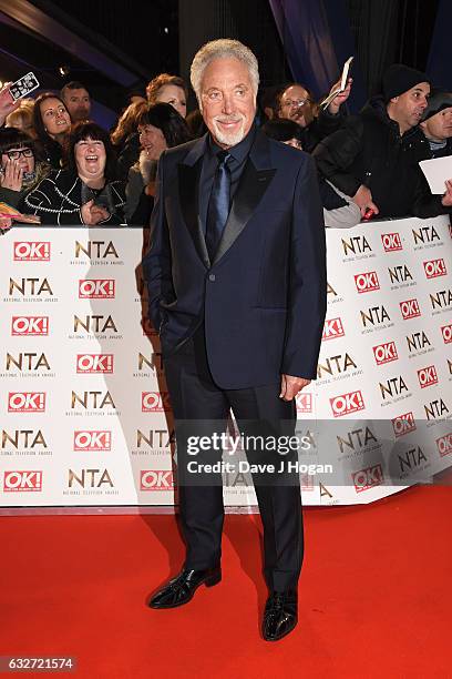 Tom Jones attends the National Television Awards at Cineworld 02 Arena on January 25, 2017 in London, England.
