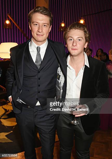 Lorne Macfadyen and Josh Bolt attend the National Television Awards cocktail reception at The O2 Arena on January 25, 2017 in London, England.