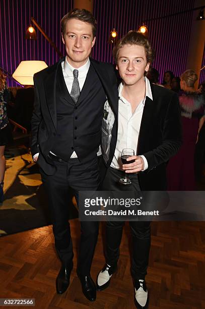 Lorne Macfadyen and Josh Bolt attend the National Television Awards cocktail reception at The O2 Arena on January 25, 2017 in London, England.