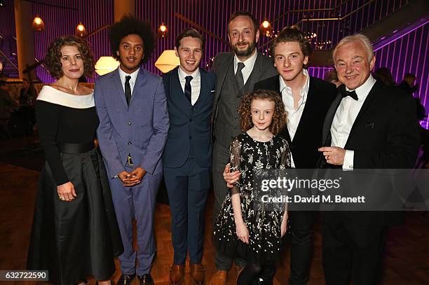 Nathan Bryon, Danny Walters, Steve Edge, Honor Kneafsey, Josh Bolt and Michael Fenton Stevens attend the National Television Awards on January 25,...