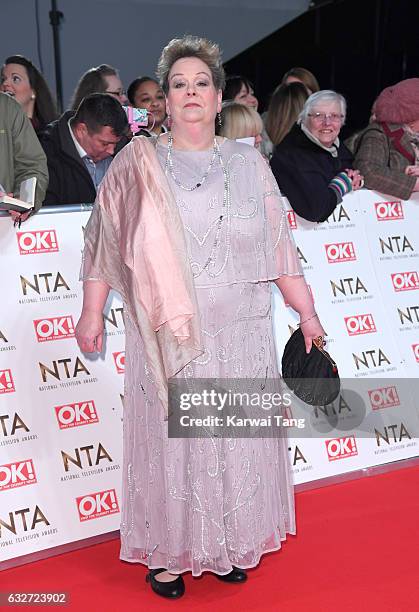 Anne Hegerty attends the National Television Awards at The O2 Arena on January 25, 2017 in London, England.