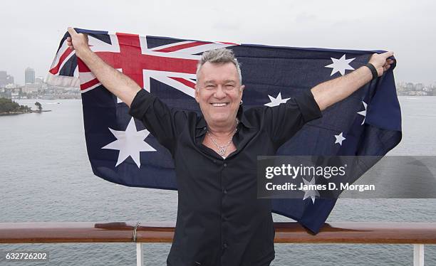 Australian rock legend Jimmy Barnes celebrates onboard P&O Cruises Pacific Eden on January 26, 2017 in Sydney, Australia. Jimmy was appointed an...