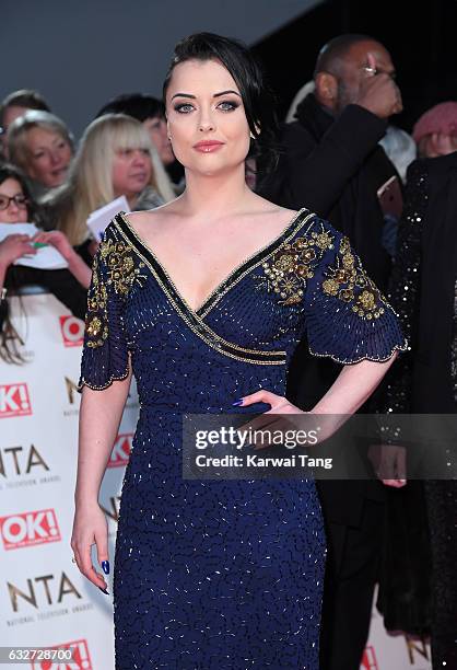 Shona McGarty attends the National Television Awards at The O2 Arena on January 25, 2017 in London, England.