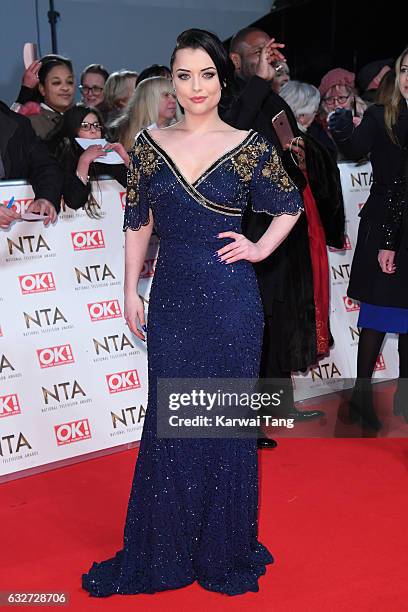 Shona McGarty attends the National Television Awards at The O2 Arena on January 25, 2017 in London, England.