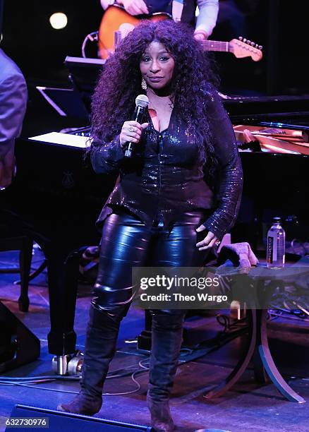 Chaka Khan performs during The Nearness Of You Benefit Concert at Jazz at Lincoln Center on January 25, 2017 in New York City.