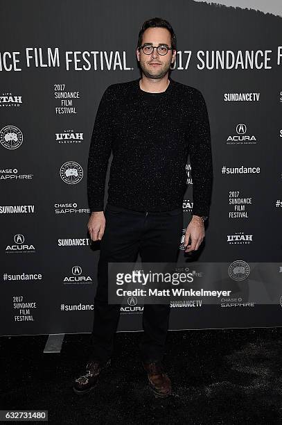 Writer Mike Vukadinovich attends the "Rememory" Premiere on day 7 of the 2017 Sundance Film Festival at Library Center Theater on January 25, 2017 in...