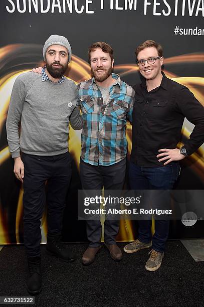 Matthew Hamachek and Matthew Heineman attend the Feature Fillm Competition Dinner Dinner on day 7 of the 2017 Sundance Film Festival at The Shop on...