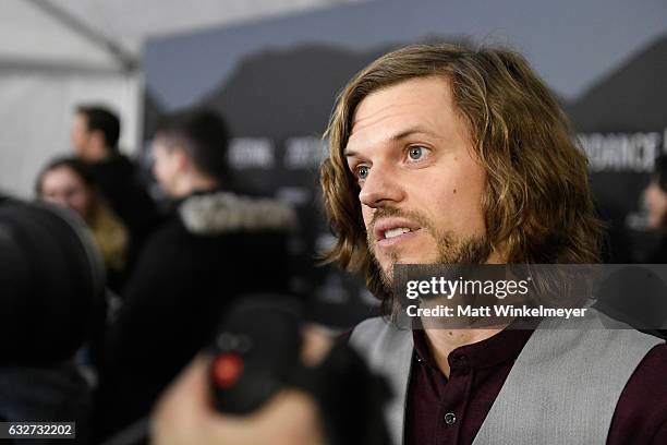 Actor Matt Ellis attends the "Rememory" Premiere on day 7 of the 2017 Sundance Film Festival at Library Center Theater on January 25, 2017 in Park...