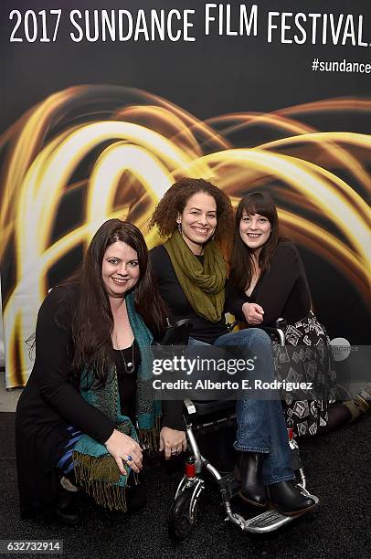 Lindsey Dryden, Jennifer Brea, and Patricia E. Gillespie attend the Feature Fillm Competition Dinner Dinner on day 7 of the 2017 Sundance Film...