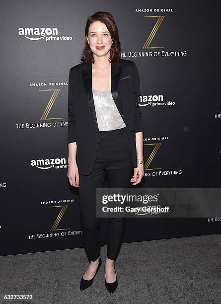 Actress Lucy Walters attendsAmazon's new series "Z: The Beginning of Everything" premiere at SVA Theatre on January 25, 2017 in New York City.