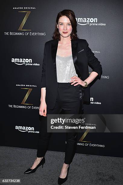 Lucy Walters attends Amazon's New Series "Z: The Beginning of Everything" Premiere at SVA Theater on January 25, 2017 in New York City.