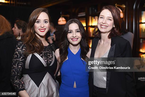 Lucy Walters, Natalie Knepp and Christina Bennett Lind attend the premiere event for Amazon Prime Video's Z: THE BEGINNING OF EVERYTHING on January...