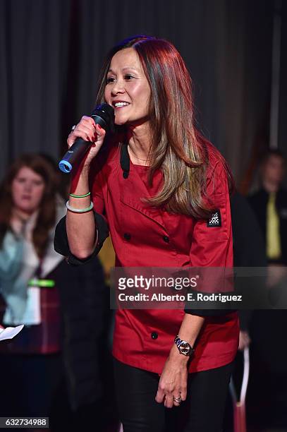 Chef Katie Chin attends the Feature Fillm Competition Dinner Dinner on day 7 of the 2017 Sundance Film Festival at The Shop on January 25, 2017 in...