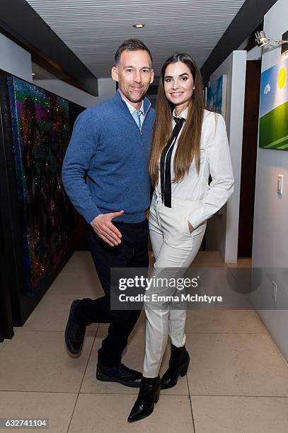 Joel Lubin and Marija Karan attend 'Art Los Angeles Contemporary host committee members and collectors Joel Lubin and wife Marija Karan host ALAC...