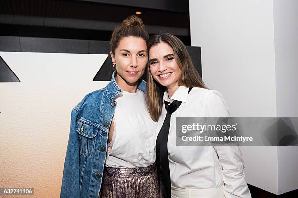 Else Van Zandwijk and Marija Karan attend 'Art Los Angeles Contemporary host committee members and collectors Joel Lubin and wife Marija Karan host...