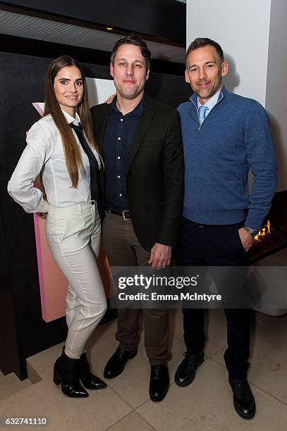 Marija Karan, ALAC founder and director Tim Fleming, and Joel Lubin attend 'Art Los Angeles Contemporary host committee members and collectors Joel...