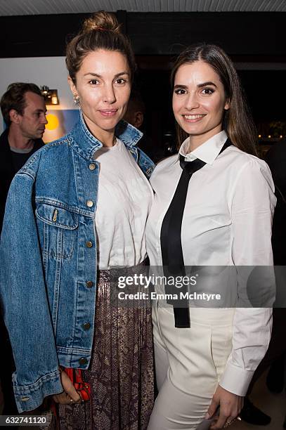 Else Van Zandwijk and Marija Karan attend 'Art Los Angeles Contemporary host committee members and collectors Joel Lubin and wife Marija Karan host...