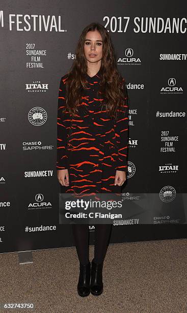 Actress Laia Costa attends the 'Newness' Premiere on day 7 of the 2017 Sundance Film Festival at Eccles Center Theatre on January 25, 2017 in Park...